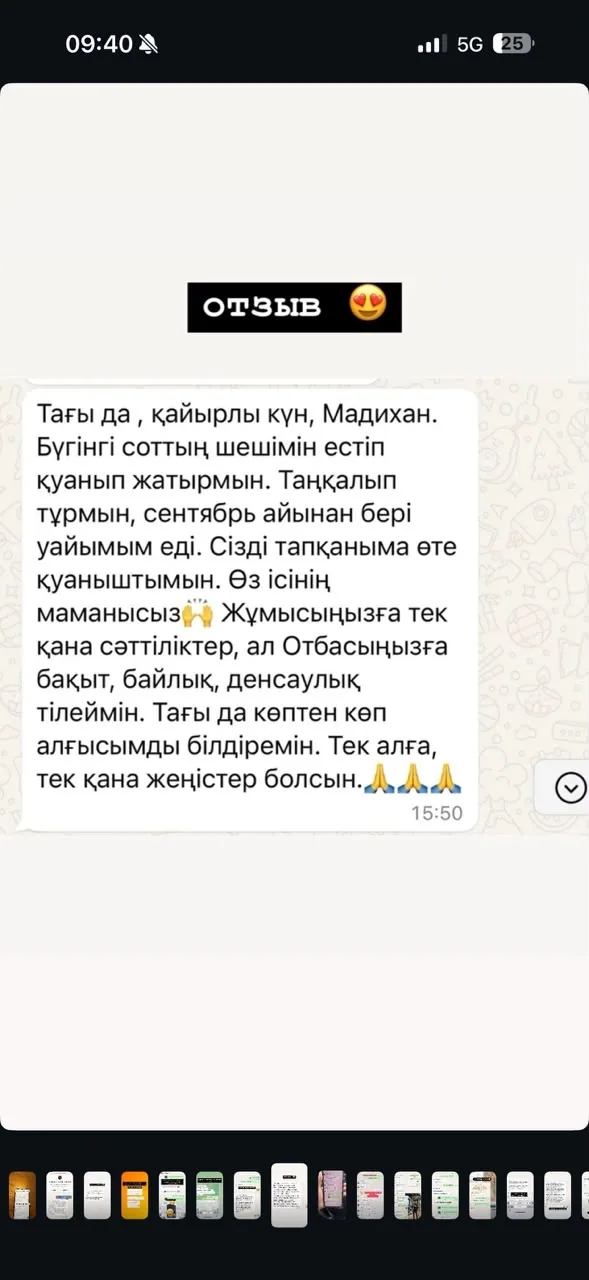 Отзыв клиента №10 — скриншот переписки